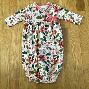 Mud Pie Christmas Print Gown